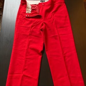 Red J Crew Pants